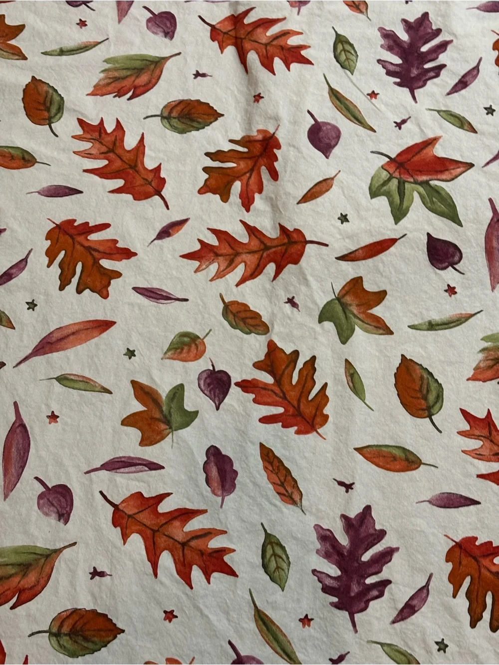 Tessitura Toscana Telerie Fall Tablecloth & 8 Cloth Napkins Leaves Thanksgiving